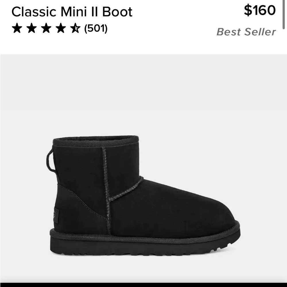 Black mini uggs